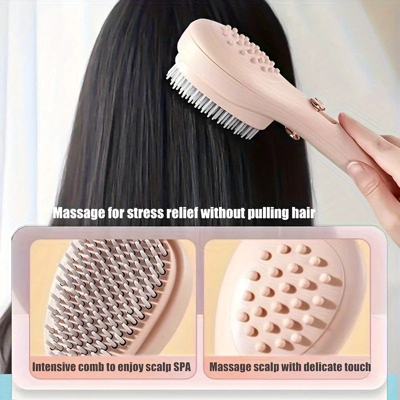Retractable Self-Cleaning Hair Brush