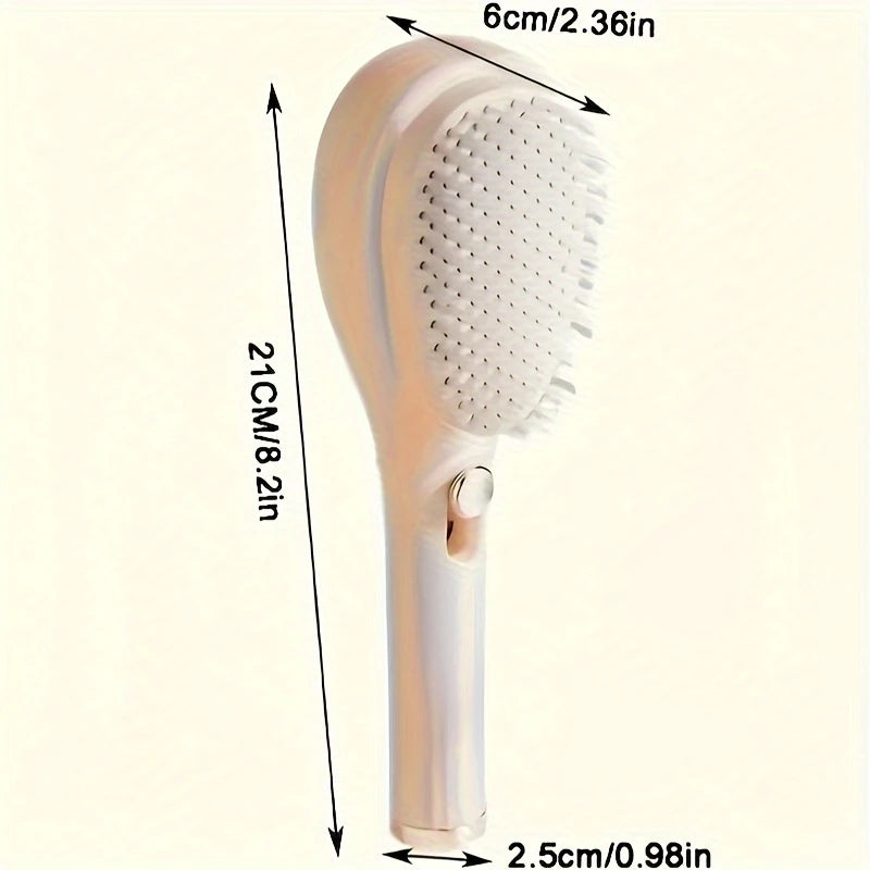Retractable Self-Cleaning Hair Brush