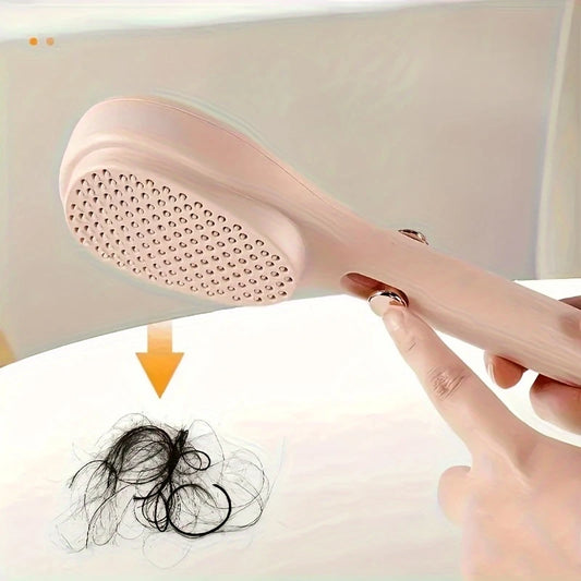 Retractable Self-Cleaning Hair Brush